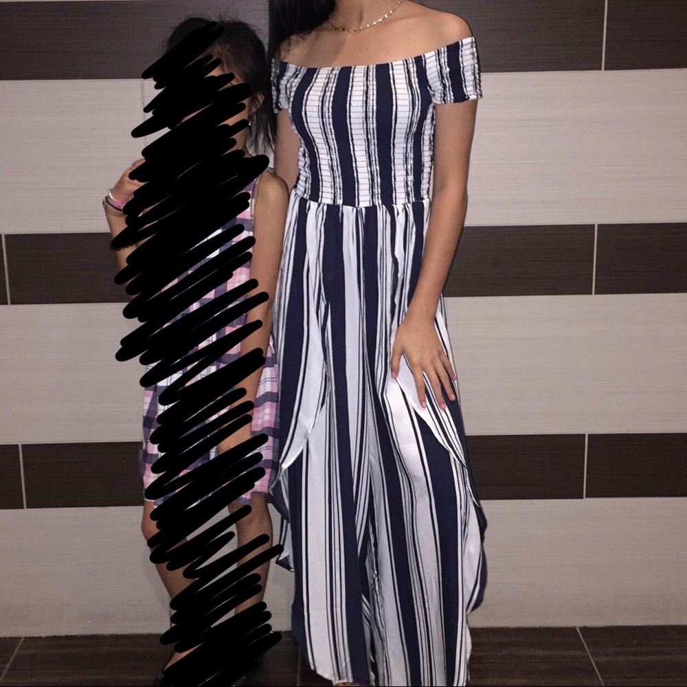 J for Justify | Split Leg Off-Shoulder Jumpsuit